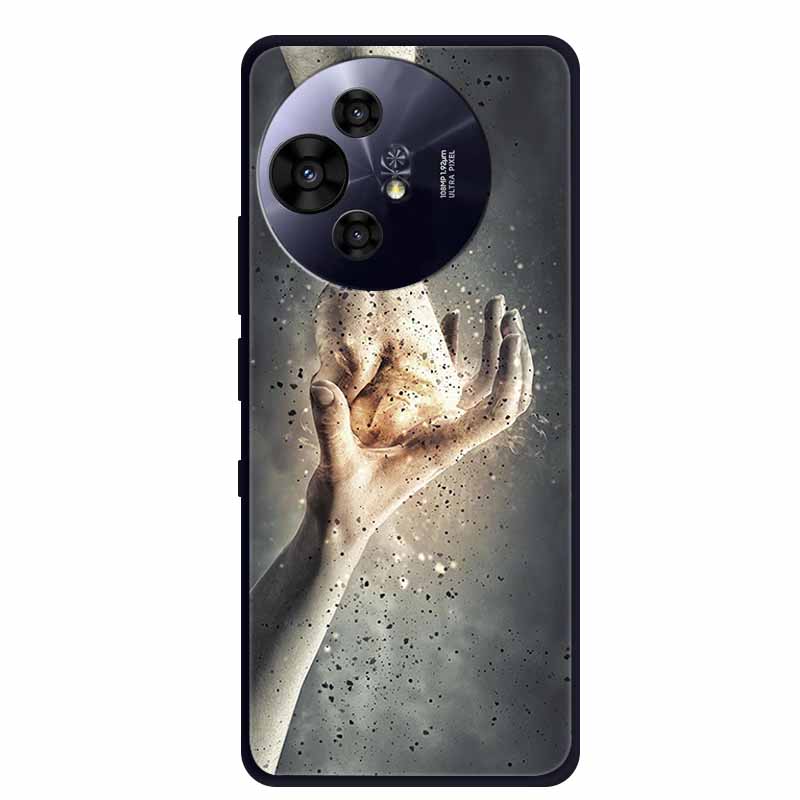 Pro pouzdro na telefon TCL 50 Pro NxtPaper Černé silikonové měkké TPU pouzdro Pro TCL 50 Pro NxtPaper 5G Zadní kryt Pouzdro 6.8" Coque Odolné proti nárazům