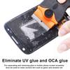 2Pcs UV Glue Remover Cleaning Scraper Knife Disassemble Kit with Plastic Blades for Mobile Phone
