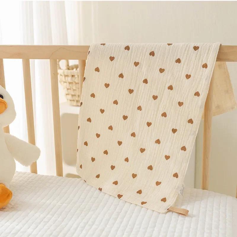 Non-Toxic Cotton Muslin Baby Face Towels Long Burp Cloth For Newborn 4Layers Of Gauze Children'S Towel Kindergarten Hand Towels Baby Items