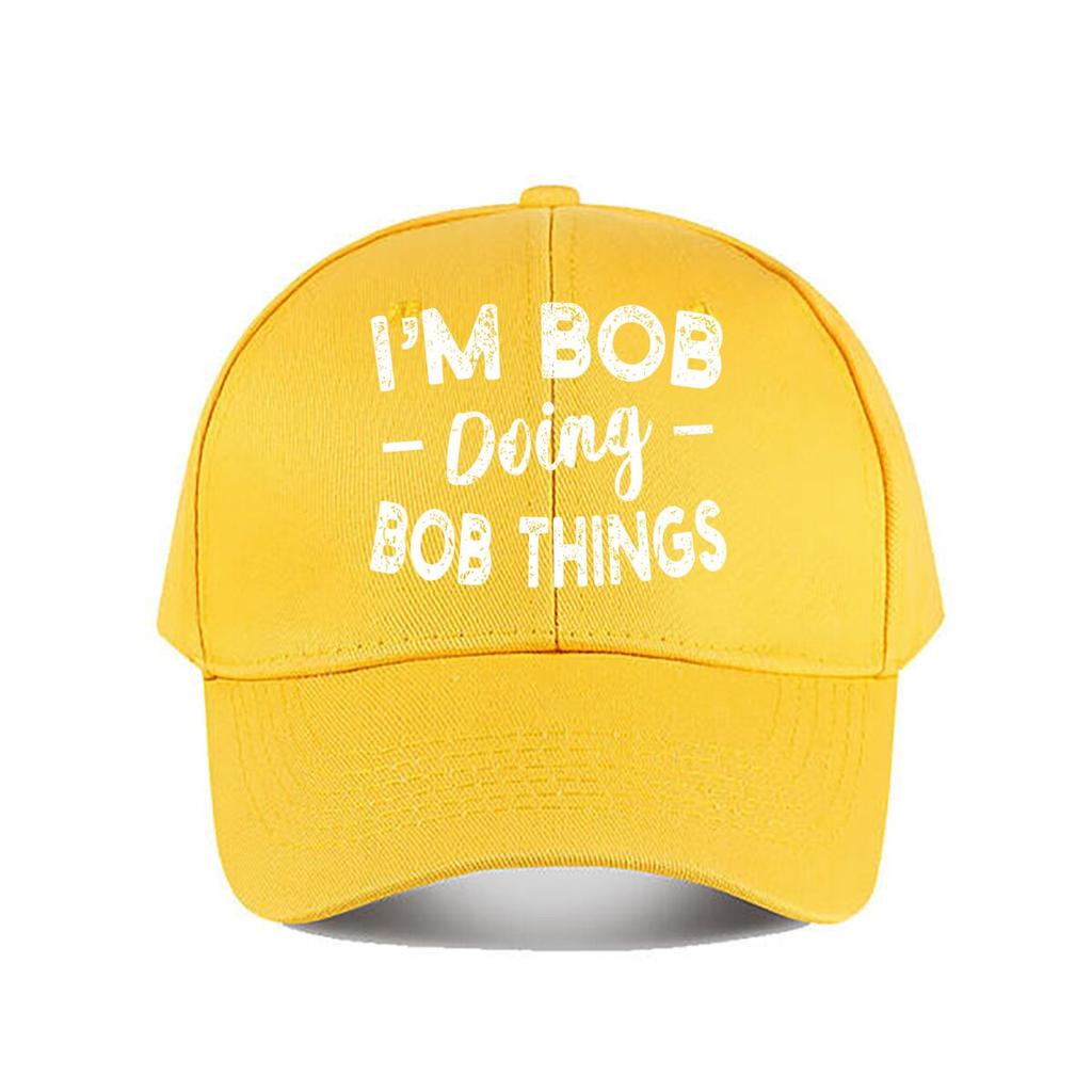Im Bob Doing Bob Things Vintage Baseball Cap Baseball Cap Fashion Unisex Sunhat Womens Outdoor Sports Snapback Cap