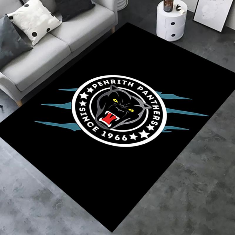 1 Stück Panther, Logo, Sportbüro Teppich Weich Polyester Eingangsteppich Waschbar Rutschfest Maschinenwaschbar