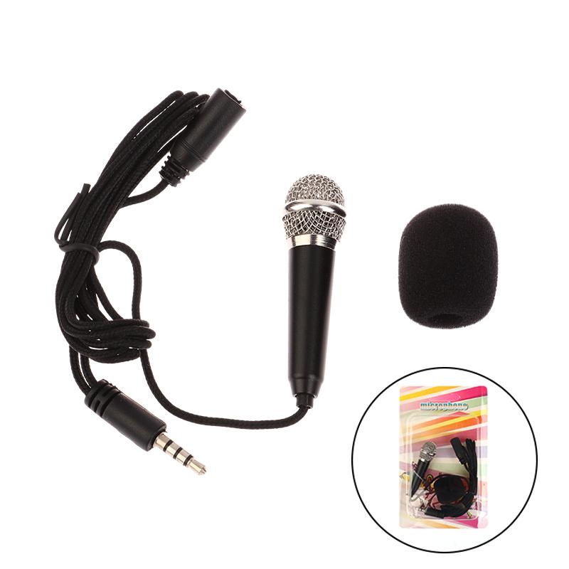 Mini Microphone 3.5Mm Portable Karaoke Mic All-In-One Earphone Stereo Wired Headphone In-Ear Headset Singing Artifact