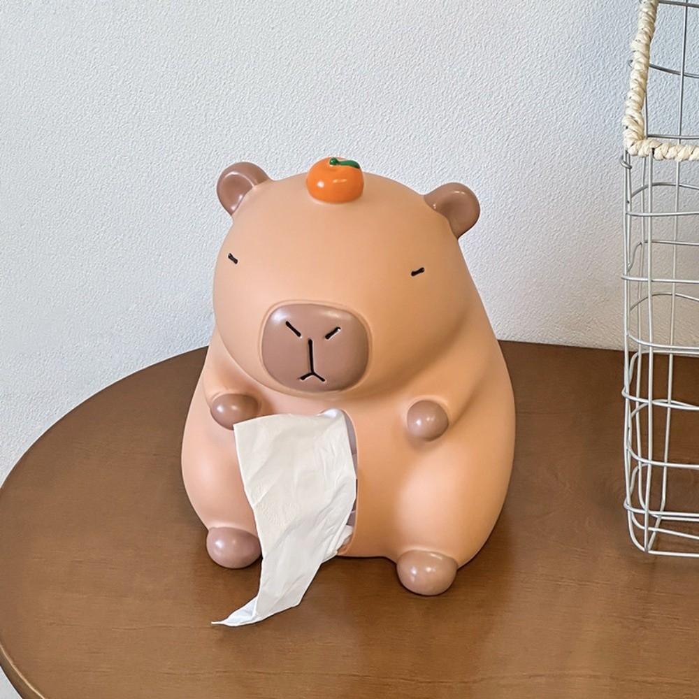 Decorative Tissue Box Ornament Figure Model Capybara Napkin Holder  Birthday Gift