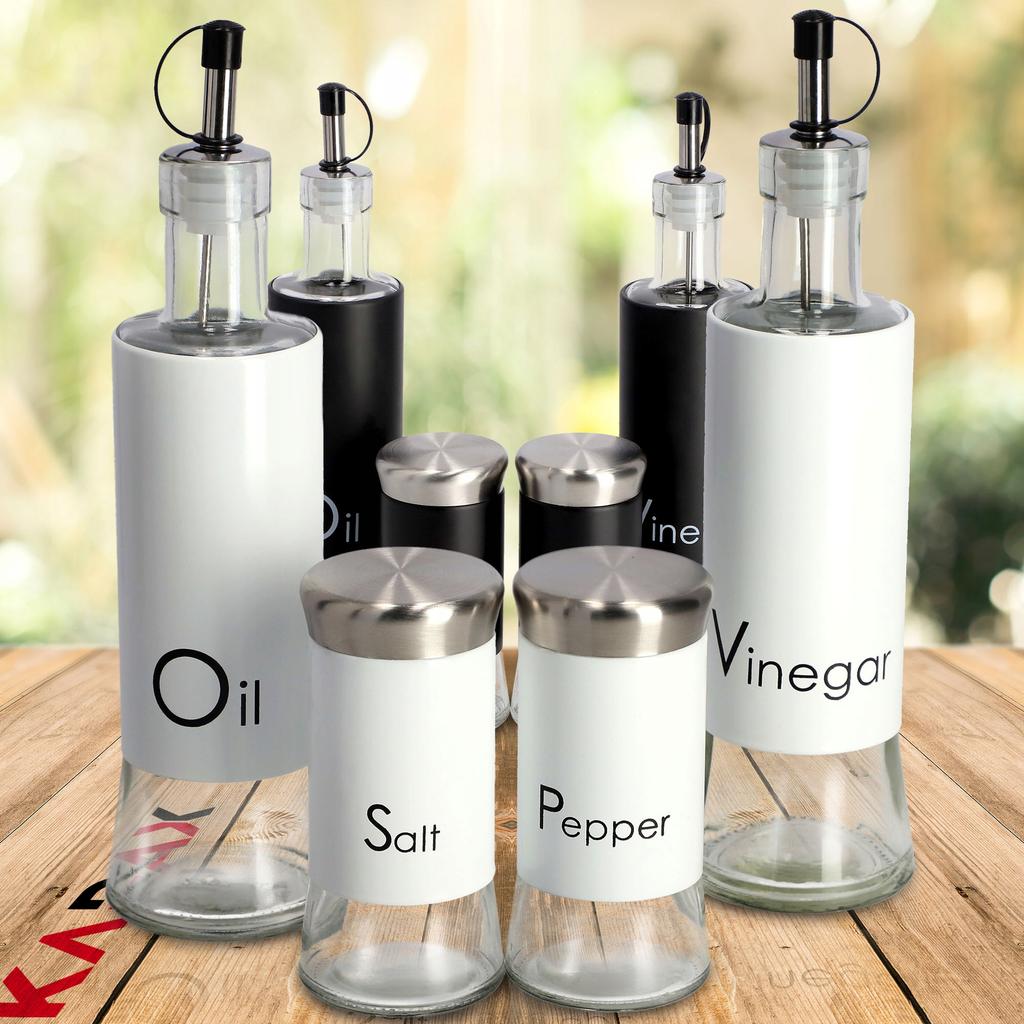 KADAX Butelka Na Oliwę Ocet 320ml Z Dozownikiem Szklana Do Oliwy