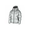 Metallische Daunenjacke mit Kapuze Winter Edition Herrenjacken Silber BV4709-096