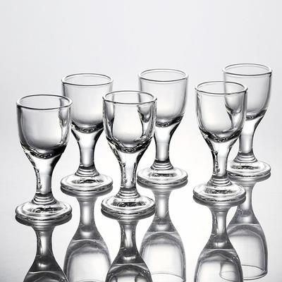 6 ks Sada sklenic na víno 10ml SGlass Průhledné nápojové sklo Vysoká stopka Malý objem Pohár na víno Likérové skleničky Sklenice na destiláty Sklenice na pití