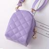 with Keychain PU Mini Coin Purse Backpack Shape PU Small Wallet  Headphone