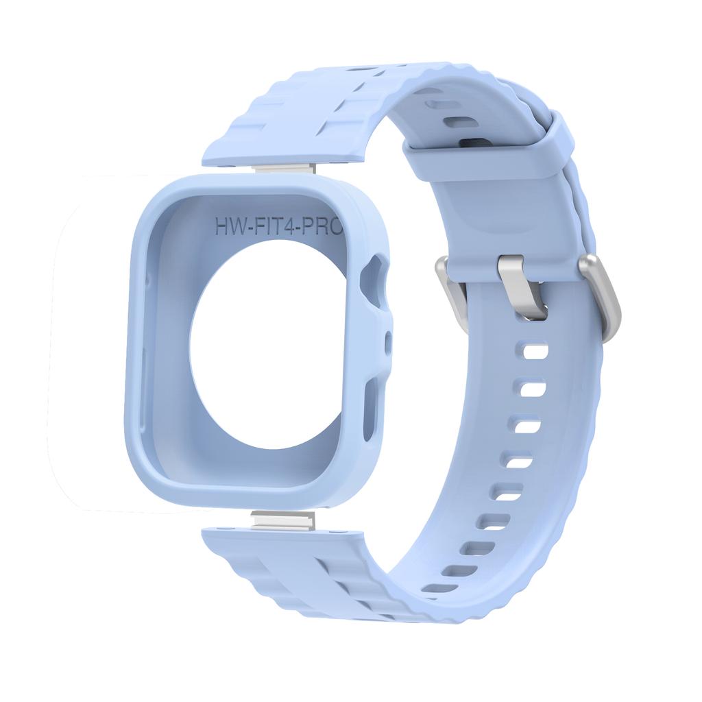 TPU Case+ Silicon Strap For Huawei Watch Fit 4 /Fit4 Pro Protector Cover Bumper Shell Watch Case Wristband Replacement