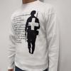 European and American Autumn Street Fashion Personalized Printed Retro Round Neck Long Sleeved T-shirt for Men and Women