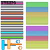 20pcs Reading Guide Strips, Finger Guided Reading Strips Bookmarks Colored Overlay Reading Trackers Rulers Dyslexia Tools