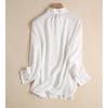 2026 Spring New Elegant White Shirt for Women, Versatile Commuting Shirt with Draped Ribbons