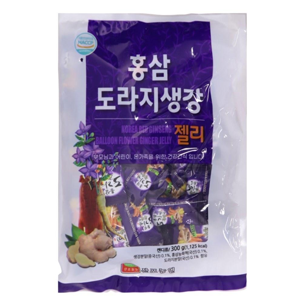 Eucell Mall Red Ginseng Balloon Flower & Ginger Jelly Good Red Ginseng 6-Year-Old Red Ginseng 2 pcs 300g