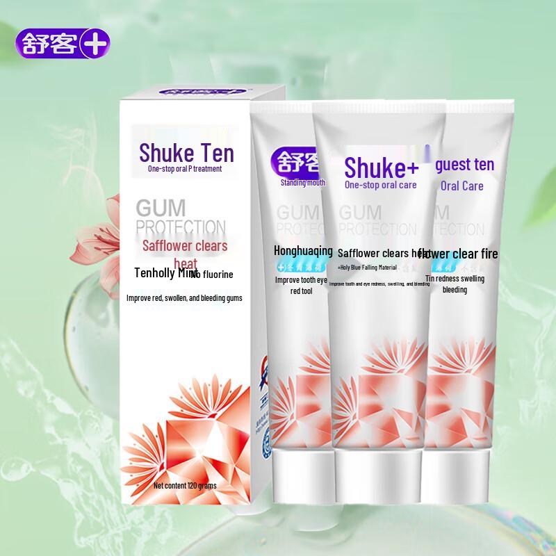 Shuke Safflower Toothpaste 3-Pack