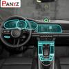 Car Styling for Porsche 911 Interior Center Console Headlight Switch Gear Shift Panel TPU Protection Sticker Accessories