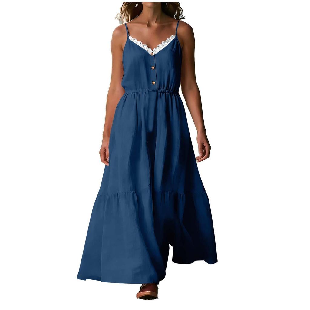 Lässiges und modisches Damenkleid, Langer Rock
