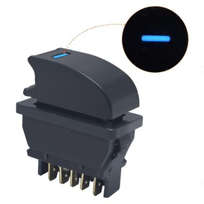 Car  Power  Window  Switch Built-in Blue Light Indicator 5-pin Window Lifter Single Hook-type Switch