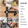 Multi Angle Measuring Ruler Aluminum Alloy 12 Fold Tile Opening Locator Angle Measurement Tool
