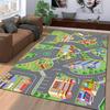 Kids Playmat City Roads Suitable As a Non-slip Mat for the Living Room or Bedroom Sofa