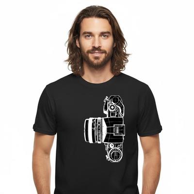 Vintage Camera T-Shirt and Kids Tshirt - Minimalist Photographer Gift