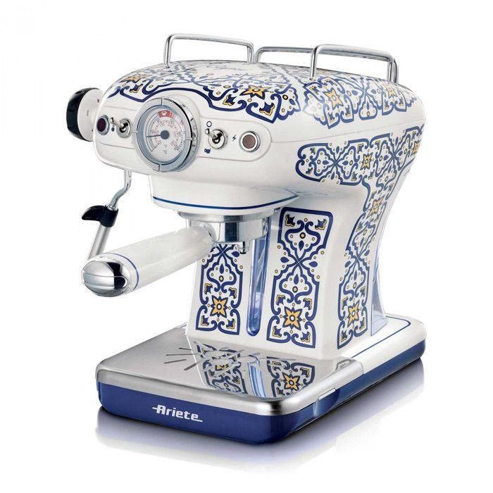 Ariete Capri 1389 Macchina Da Caffè Manuale 850W 15 Bar Cappuccinatore Blu Acciaio