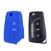 3 Knoppen Siliconen Auto Afstandsbediening Sleutelhoesje Voor Toyota Auris Corolla Yaris Rav4 Camry Scion Tc Im 2013-