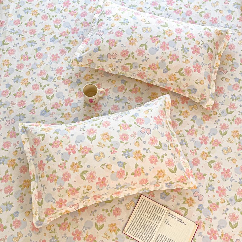 Cotton Pillowcases: Pure Cotton, Simple Style for Home, Dorms, Single & Double Rooms (Single/Pair)