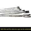 5mm 304 Stainless Steel Wire Rope with Base, 2-Meter Length