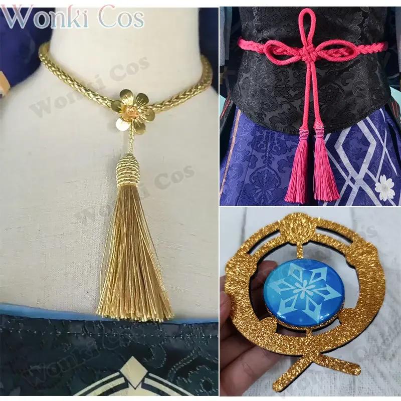 Kamisato Ayaka Cosplay Costume Wig Impact Ayaka Cosplay Dress Folding Fan Ayaka Shoes Full Set