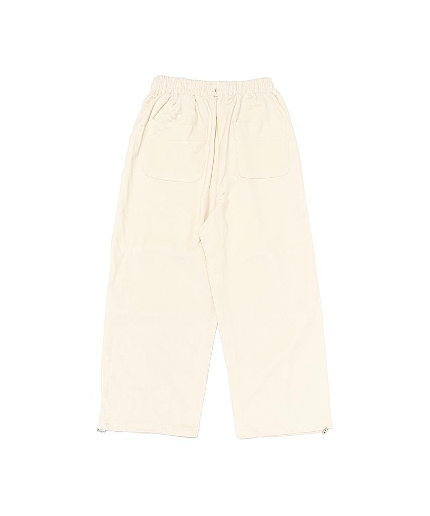 OTHERFITS Corduroy Wide String Crack Pants (Ivory)