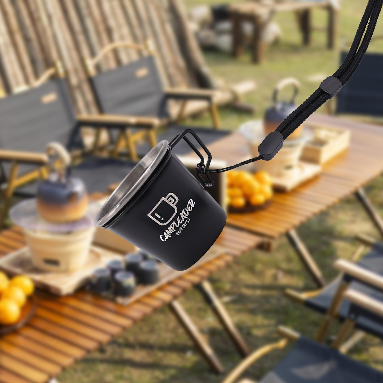 

Camping Mug Camp Cup Coffee Drinking for Fishing Travel Climbing Outdoor Style D