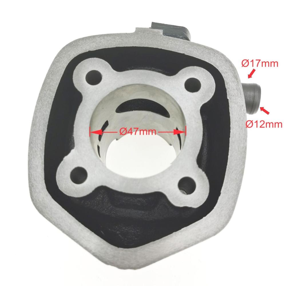 Kit Cilindro Alesato 70cc Testa Cilindro per Moto Yamaha Aerox 50 Aprilia SR50 MBK Nitro Malaguti F12 F15 Ricambio Moto