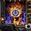 Sieninis gobelenas Leicester City futbolo spaudinio audinys svetainei, miegamajam, namų dekoravimui