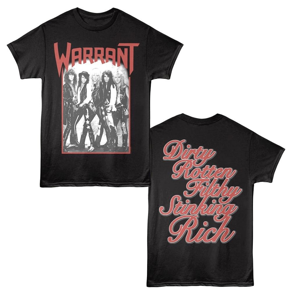 Warrant Dirty Rotten Filthy Stinking Rich Band Men T Shirt S