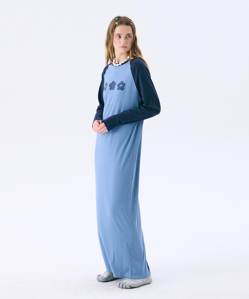 Jun Jun Space Raglan Long Dress_Blue