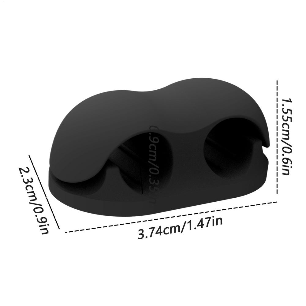 Silicone Cable Winder Simple Creative Cord Holders Desktop Wire Organizer Cord Clips Charger Cord Holder for Desk Car Home