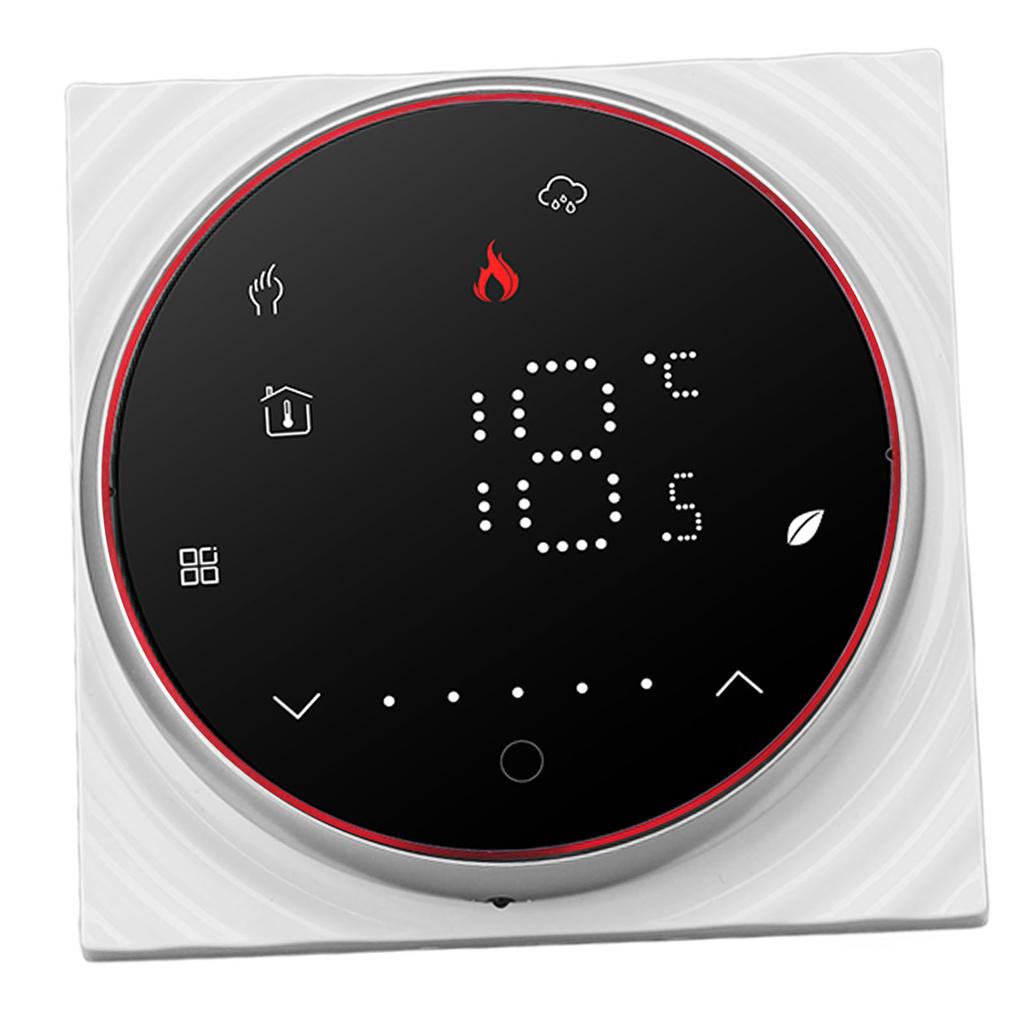 Wireless Thermostat LED Screen High Temperature Control Accuracy Programmable Smart Thermostat for Home Electric Heating AC 95 to 240V