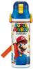 Skater Kids' Stainless Steel Water Bottle, 2-Way Design, 580ml (Direct Drinking) or 570ml (Cup Drinking), Super Mario 23 Design, Kid-Friendly and