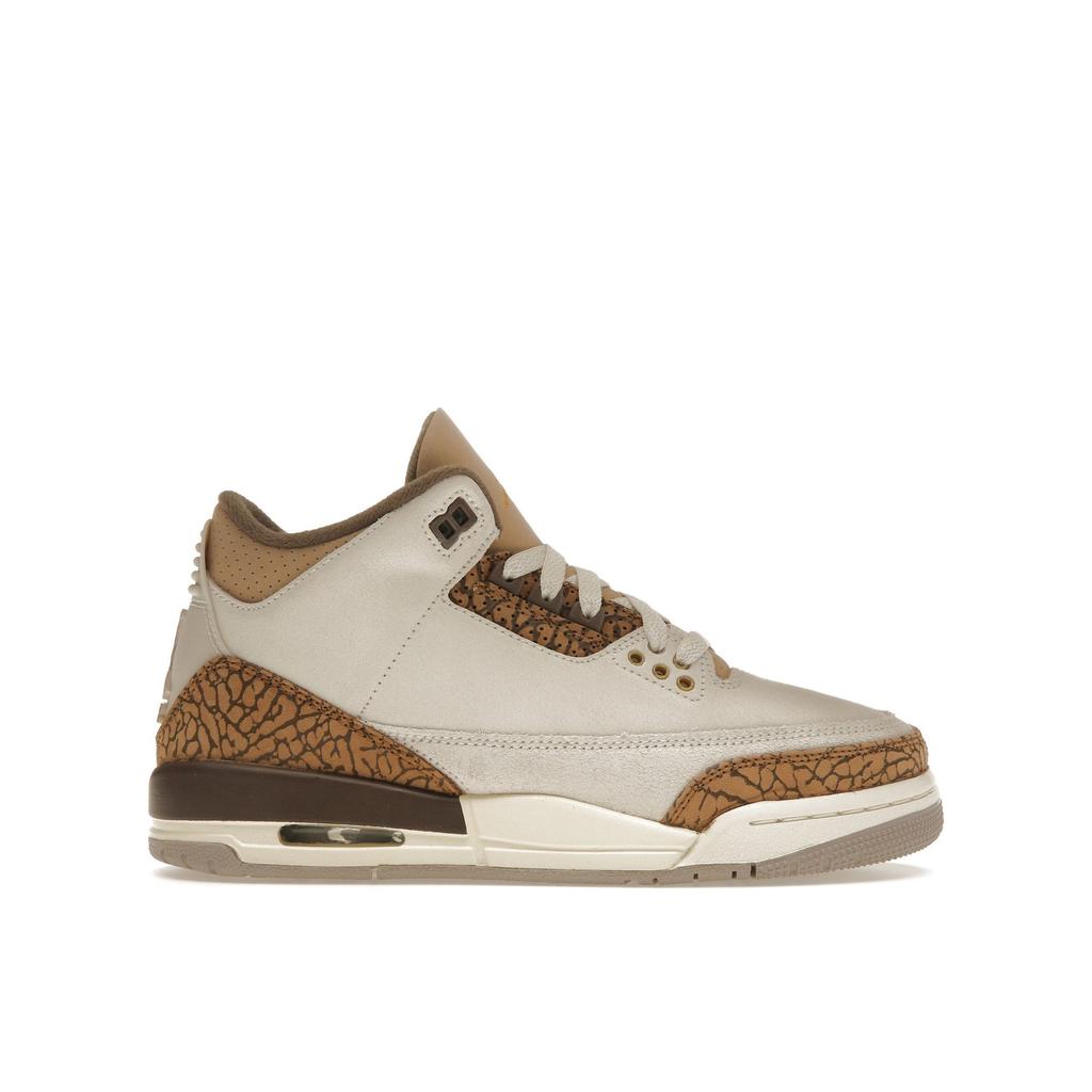 Air Jordan 3 Retro GS Palomino Kids Sneakers Cream Light-Orewood-Brown Metallic-Gold DM0967-102