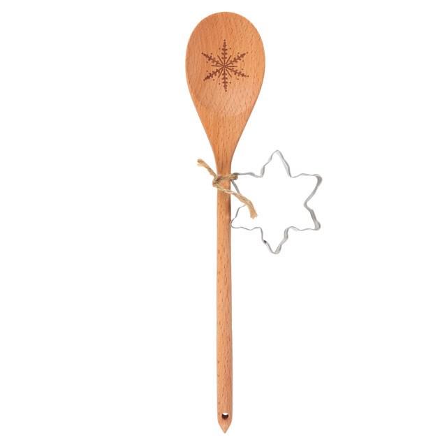 Something Different Snowflake Wooden Spoon Set