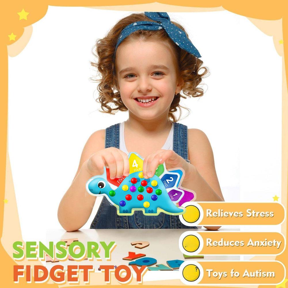 Toys Toys Kids  Childrens Dinosaur Sensory For Toddlers Color Sorting Fidget Fine Motor Skills Game Easter Gift Presents For Z4v2