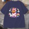 New Cute Unicorn Capibala Print Casual Tshirt Women T Shirt Summer Casual Short Sleeve Harajuku Tops Unisex Tops