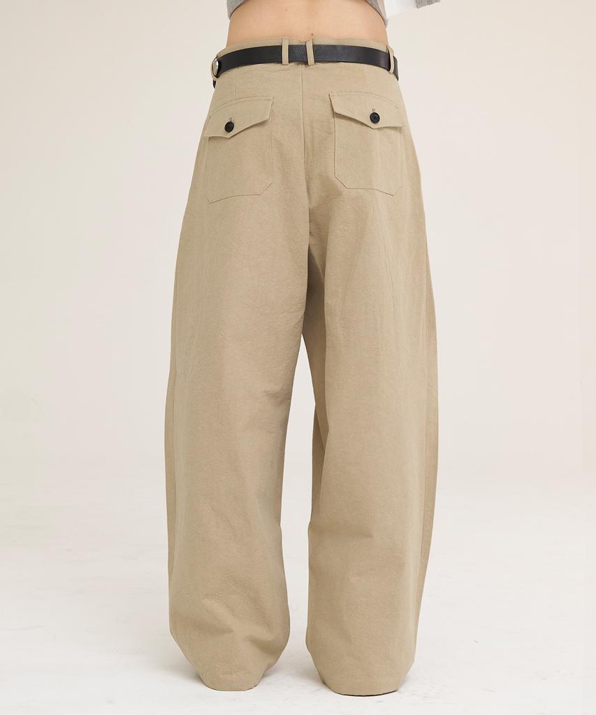 Akesi Harrison Wide Chino Pants_Washed Beige