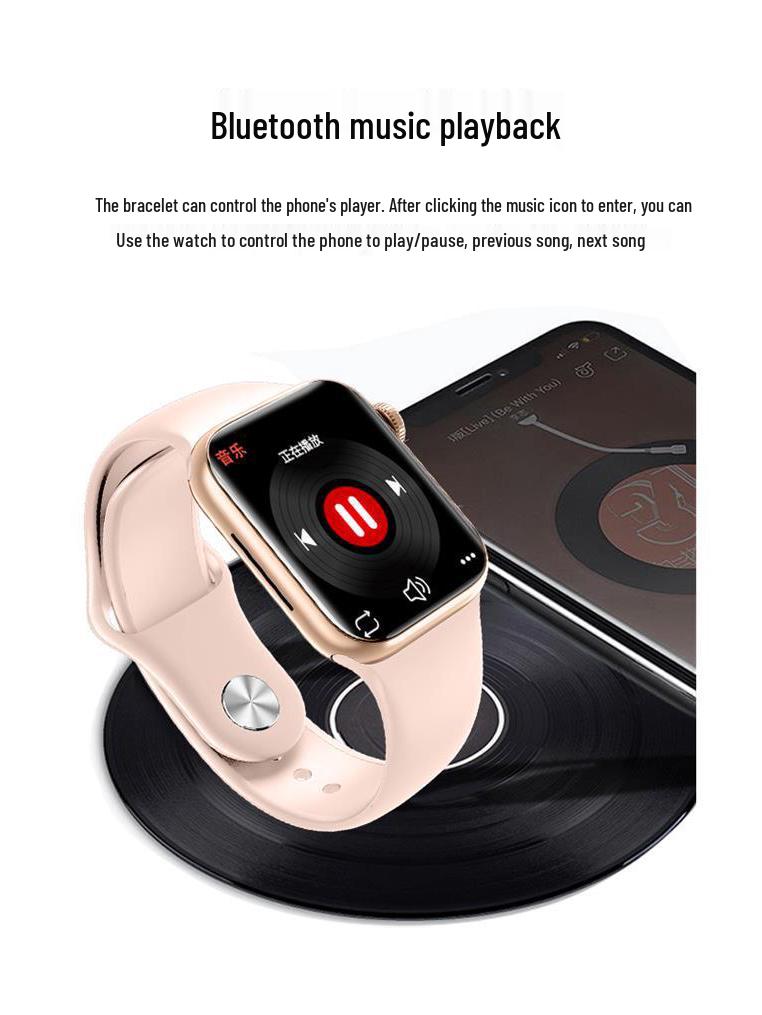 2025 iWatch S10: Smartwatch with Bluetooth, NFC, Dynamic Island, and Full-Function Call Features.