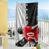 Football Player Celebration Moment Beach Towel Super Soft & Absorbent Comfortable Lightweight
