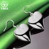 High-Quality 925 Sterling Silver Heart Drop Earrings For Women Elegant Charm Jewelry Birthday Engagement Wedding Party Gift