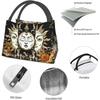 Sonnengott Pilz Isolierte Lunchtaschen für Frauen Männer Wiederverwendbare Lunch Kühltaschen Tragetasche Box Meal Prep für die Arbeit