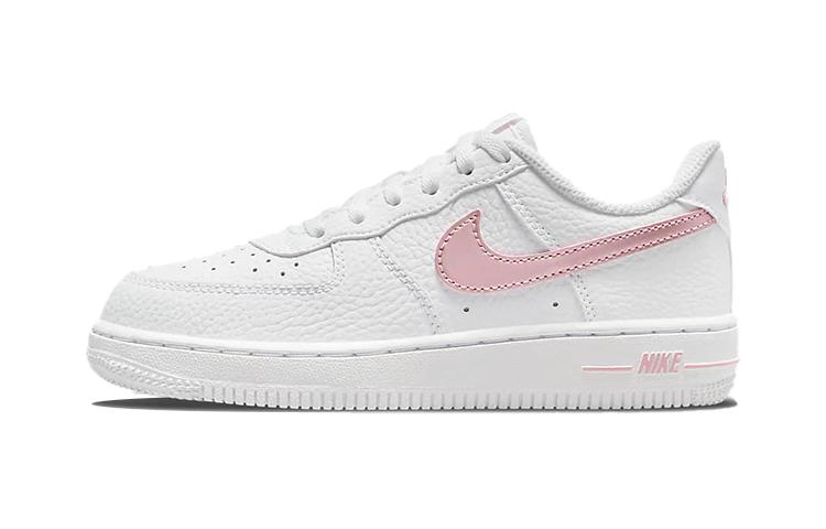 

Nike Air Force 1 Slip Resistant Abrasion Resistant Low top Skateboard Shoes White Pink Children Aged 3 7 Years Old CZ1685-104 28