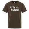 The Catfather Cat Cool Printing Man Tshirt Casual Comfortable T-Shirt Fashion Vintage Tee Shirts Oversized Casual T Shirts Men's