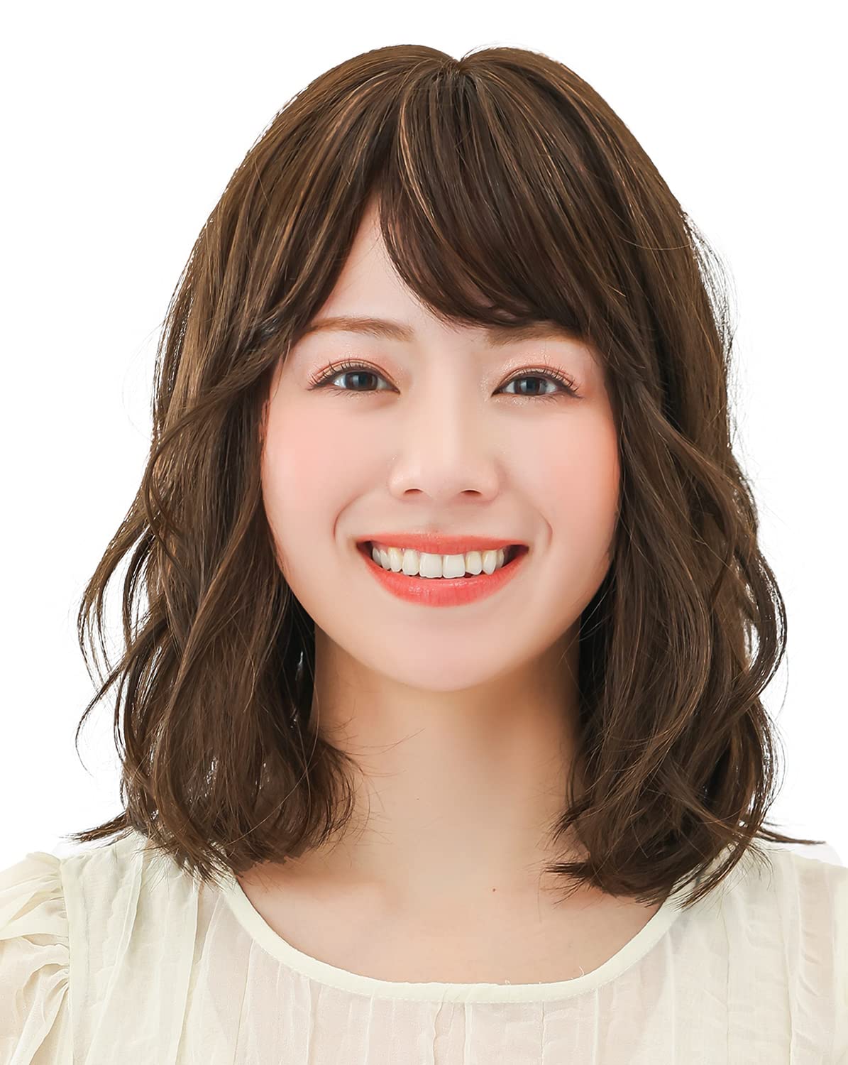 

Wig Medium Loose Bob Medical Full Wig Wig One Size Fits Most pw120BRN [AQUADOLL] Women s BRN.Brown