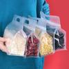 10pcs PET/PE Stand Up Storage Bags-Clear Resealable Zipper Lock for Snacks,Tea,Noodles | Freezer Safe,Food Storage |Produce Bags